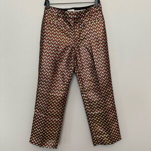 Anthropologie Multicolor Geometric Slim Pants